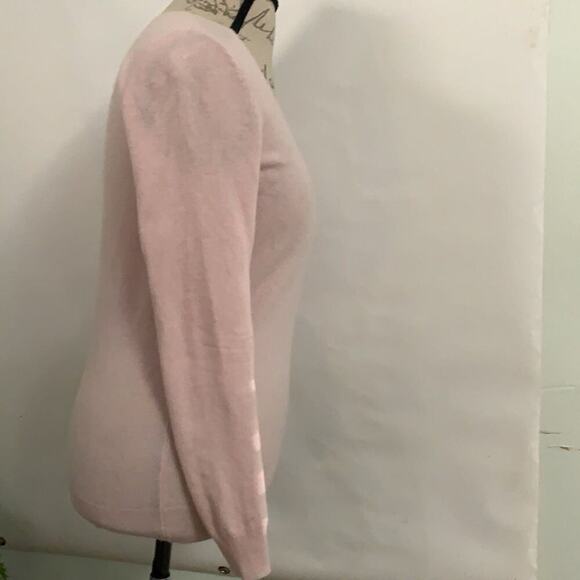 C BY BLOOMINGDALES CASHMERE PINK SWEATER SIZE S‎ - Picture 3 of 3